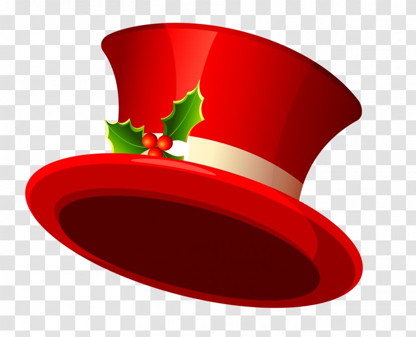 Santa Claus Christmas Hat Clip Art - Red - Top Transparent Clipart Transparent PNG