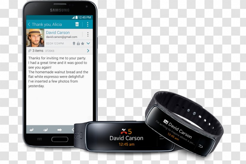 Samsung Gear Fit Galaxy 2 Note 3 II - Black Five Promotions Transparent PNG