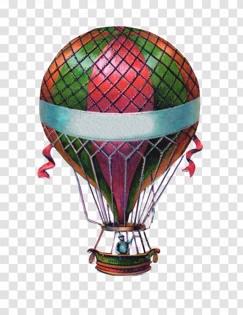 Hot Air Balloon Wedding Invitation Antique Clip Art Transparent PNG