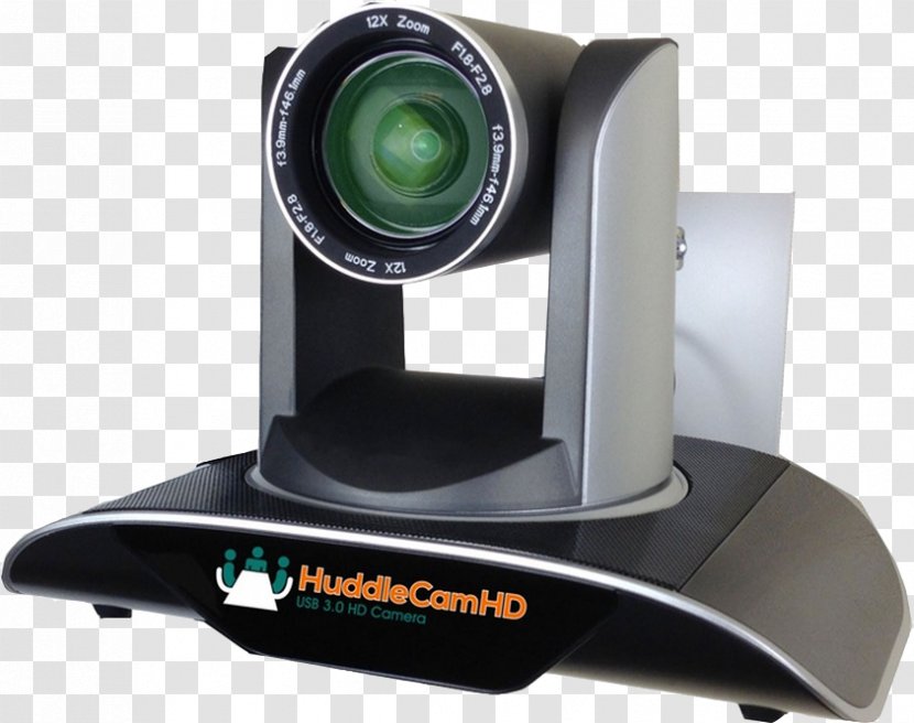 Pan–tilt–zoom Camera HuddleCamHD 3X Optics Zoom Lens - Webcam Transparent PNG