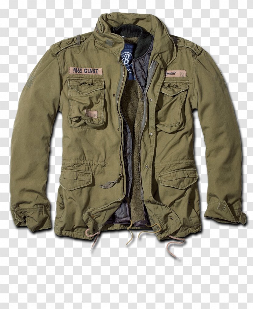 M-1965 Field Jacket Sleeve Military Coat Transparent PNG