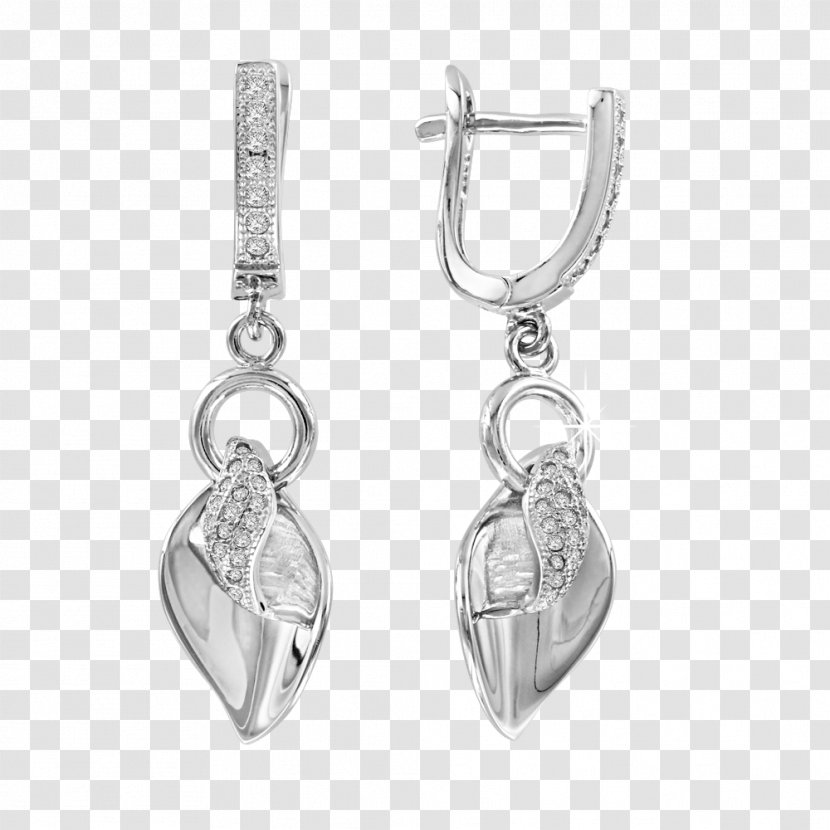 Earring Silver Locket Body Jewellery - Earrings Transparent PNG