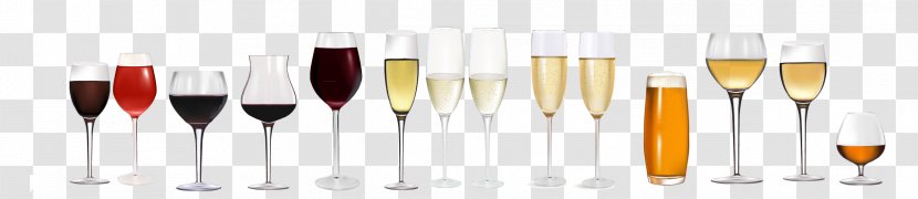 Red Wine Champagne Glass - Stemware Transparent PNG