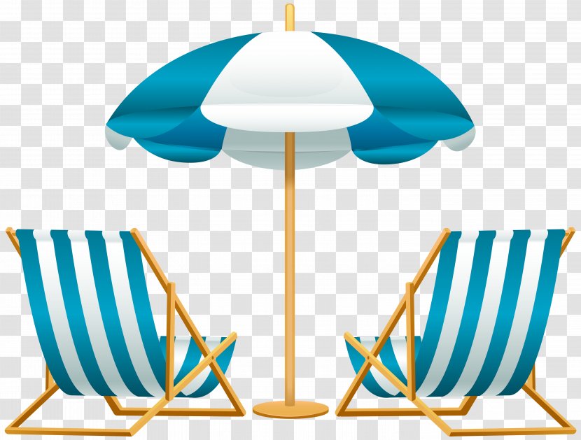 Beach Chair Umbrella Clip Art - Shade - Sun Umbrellas And Chairs Transparent PNG
