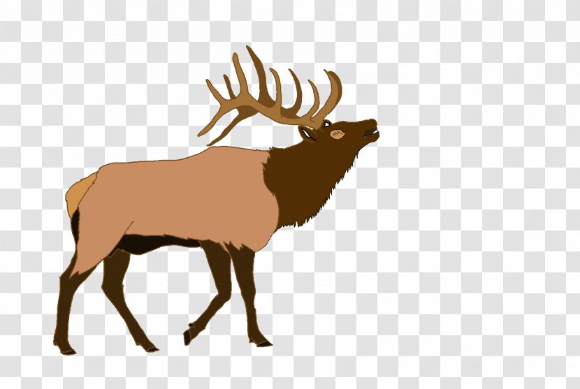 Elk Deer Illustration Vector Graphics Moose - Wildlife - Silhouette Transparent PNG