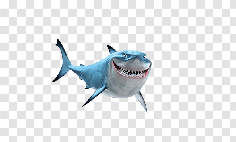 Bruce Finding Nemo Drawing Film - Smiling Whale Transparent PNG