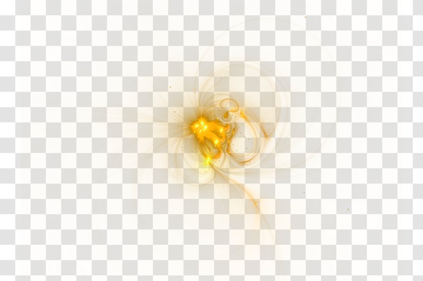 Yellow Euclidean Vector - Golden Light Effect Element Transparent PNG