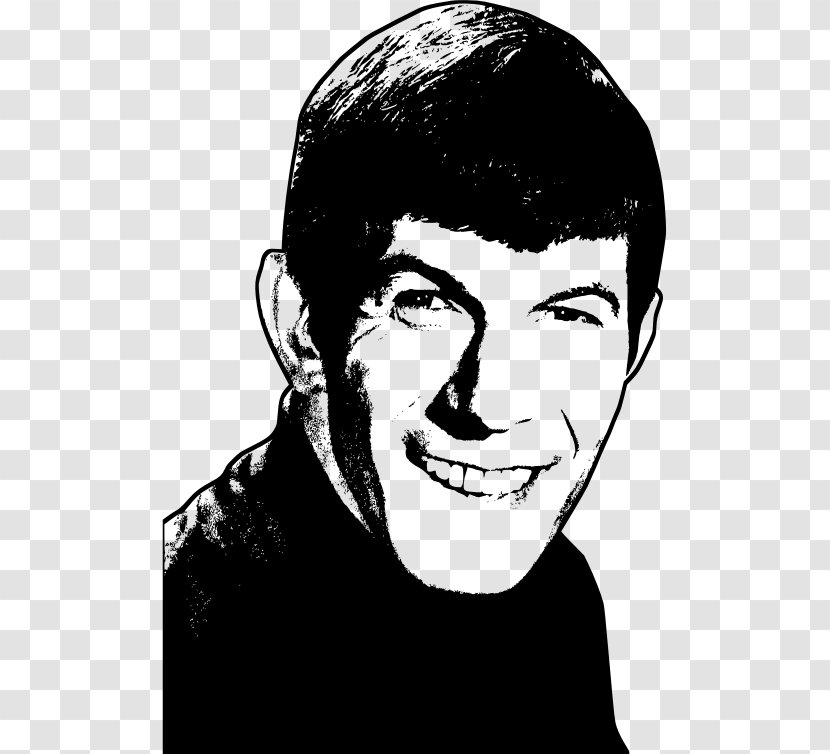 Black And White Spock Actor - Frame Transparent PNG