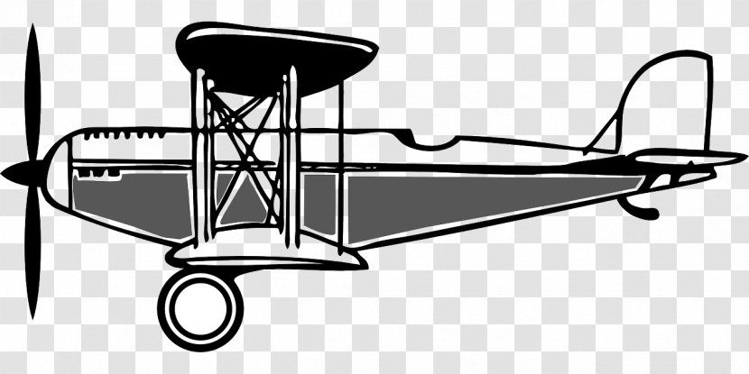 Airplane Fixed-wing Aircraft Biplane Clip Art - Flight Transparent PNG