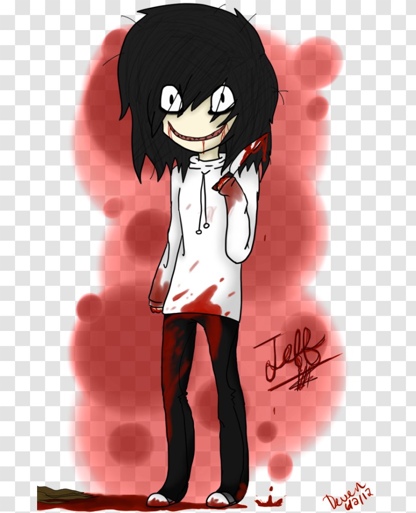 Jeff The Killer Desktop Wallpaper Drawing Creepypasta - Silhouette - Flower Transparent PNG