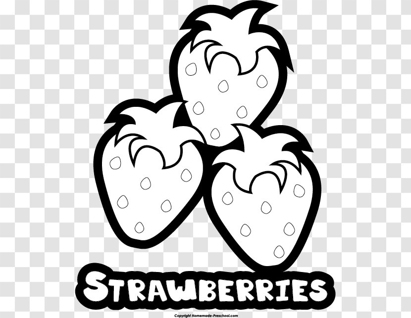 Clip Art Black And White Drawing Image Vector Graphics - Cartoon - Strawberry Transparent PNG