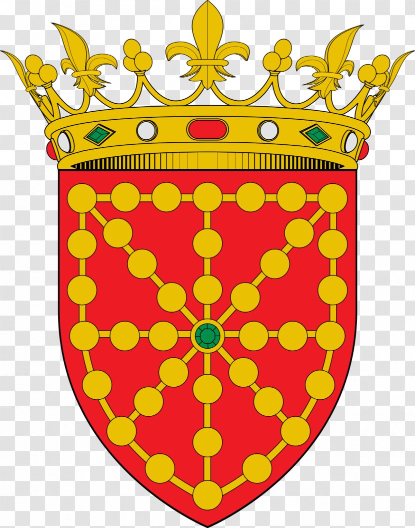 Kingdom Of Navarre Coat Arms Escutcheon - Flower - Garcia Escudo De Armas Transparent PNG