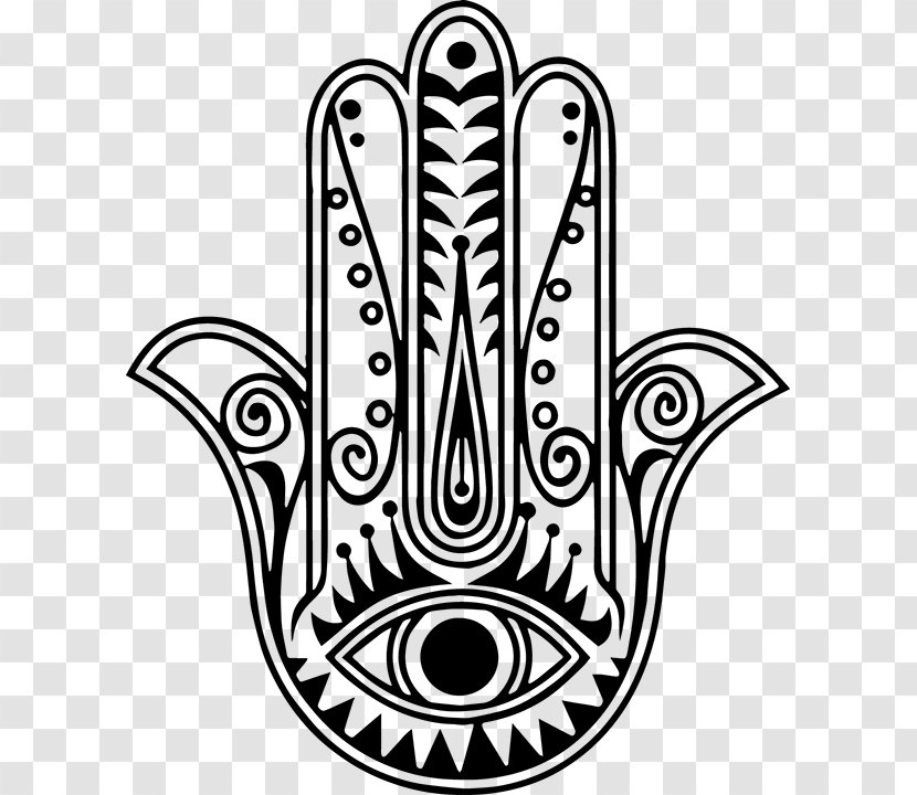Hamsa Tattoo Wall Decal Amulet Evil Eye - Middle East Transparent PNG