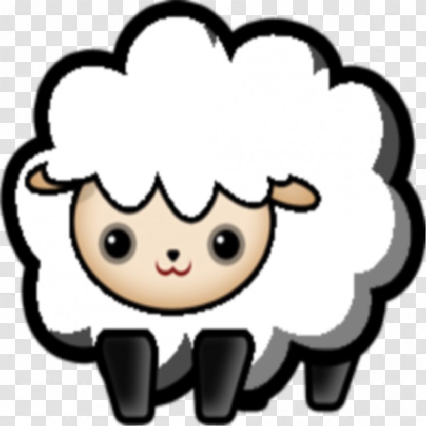 Nose Human Behavior Character Clip Art - Cartoon - Cute Sheep Transparent PNG