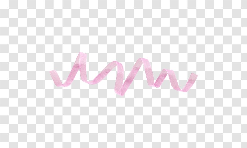 Ribbon Drawing Pink - Text - Baby Element Transparent PNG