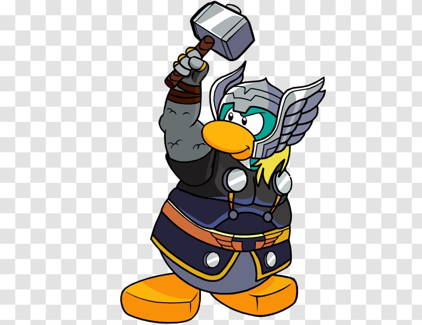 Club Penguin Thor Hulk Thanos - Iron Fist - Martillo Transparent PNG