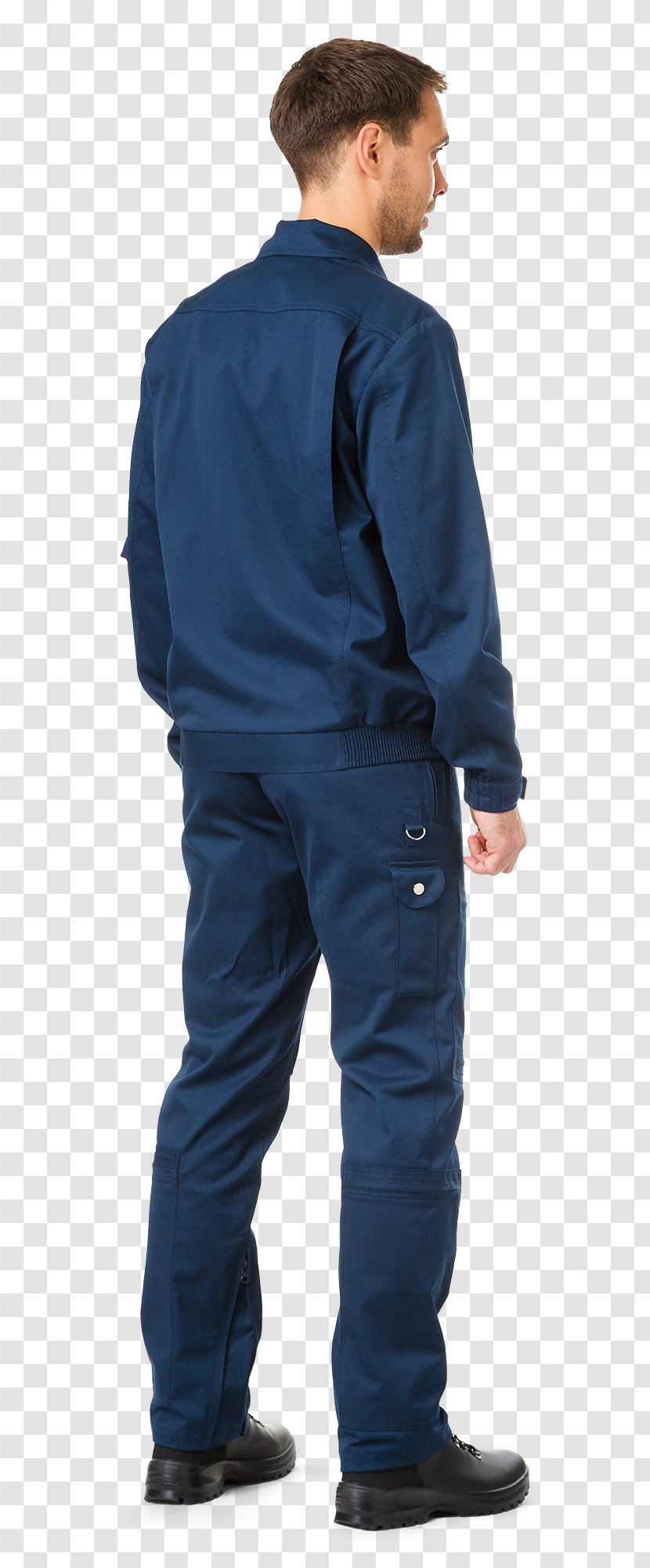 Jeans Waistcoat Jacket Workwear Zipper - Standing Transparent PNG