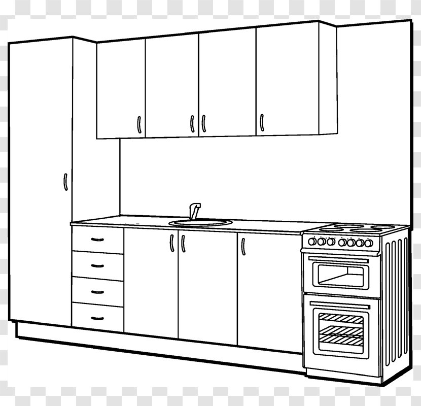 Kitchen Cooking Ranges Furniture Shelf - Bookcase - Modular Transparent PNG