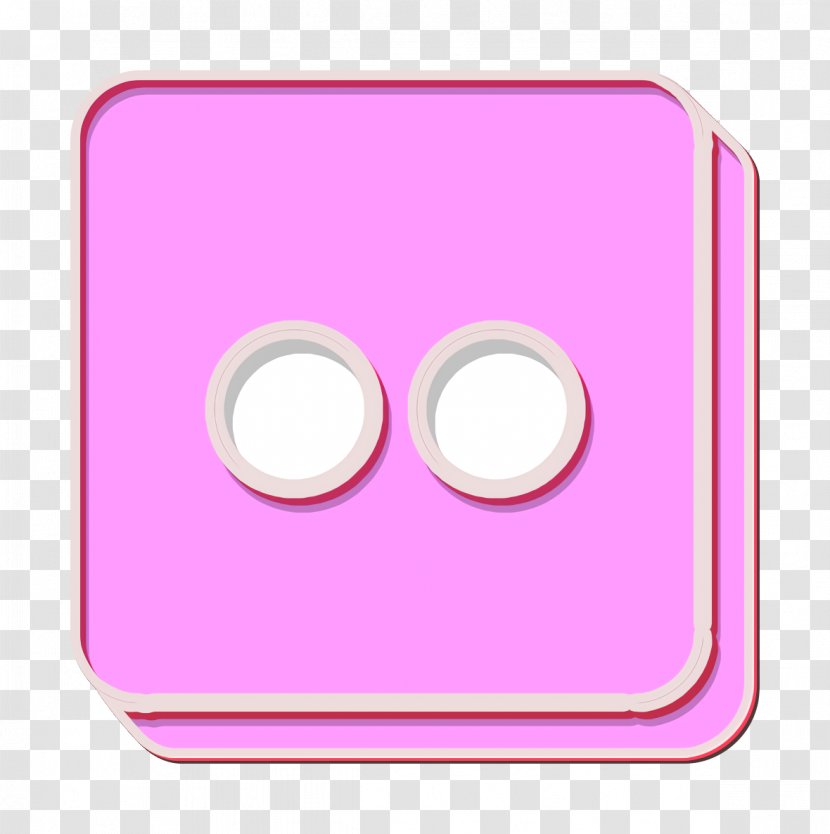 Flickr Icon Logo Media - Social - Magenta Pink Transparent PNG