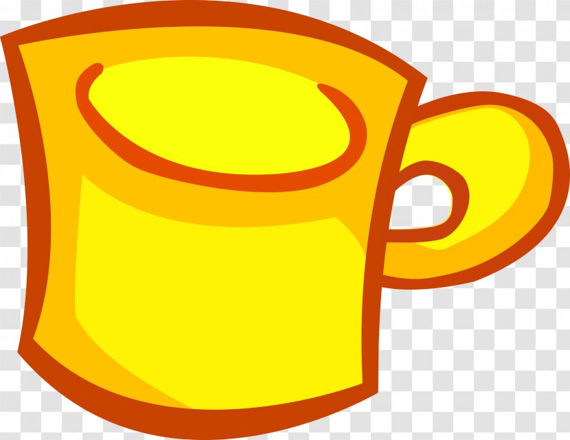 Coffee Cup Cafe Tea Mug - Orange - Cartoon Transparent PNG