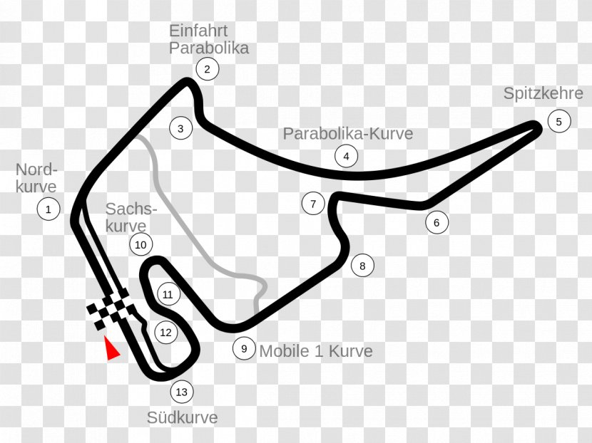 Hockenheimring German Grand Prix 2018 FIA Formula One World Championship 2016 Race Track - Germany - Coordinate Transparent PNG