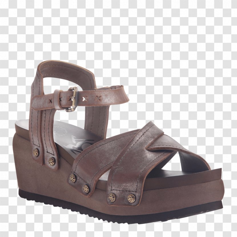 Women's Bronze Suede Slide Sandal Shoe - Walking Shoes Transparent PNG