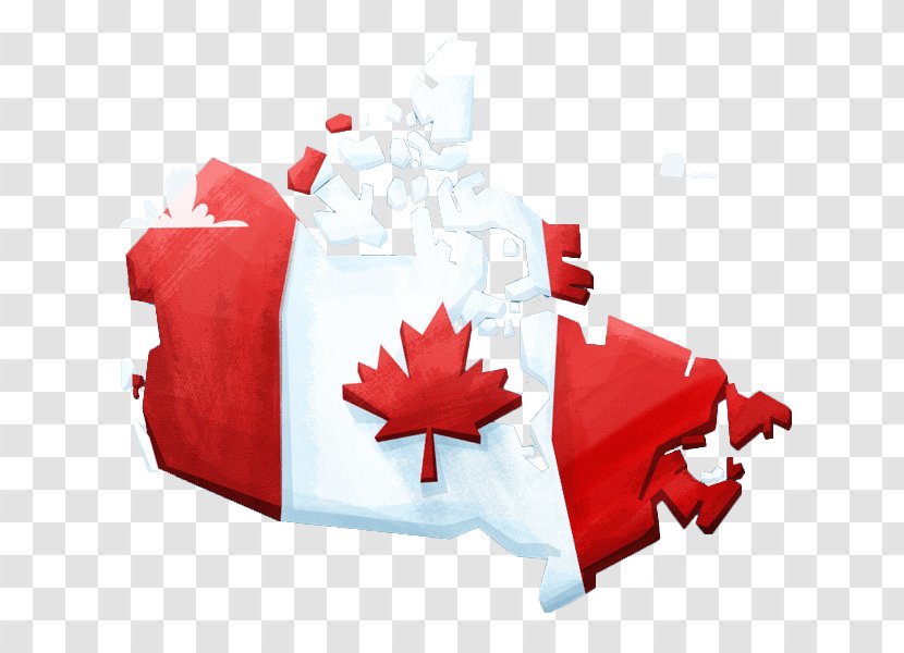 Flag Of Canada Maple Leaf - Canadian Flags Terrain Transparent PNG