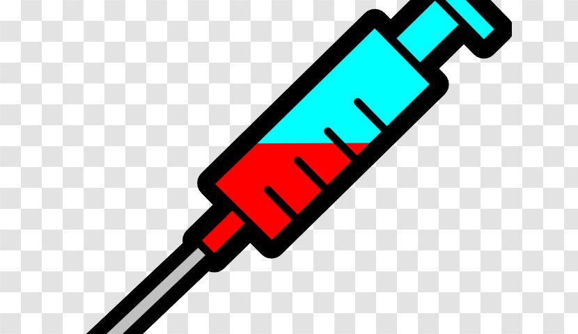 Clip Art Hypodermic Needle Injection Syringe Openclipart - Flu Shot Transparent PNG