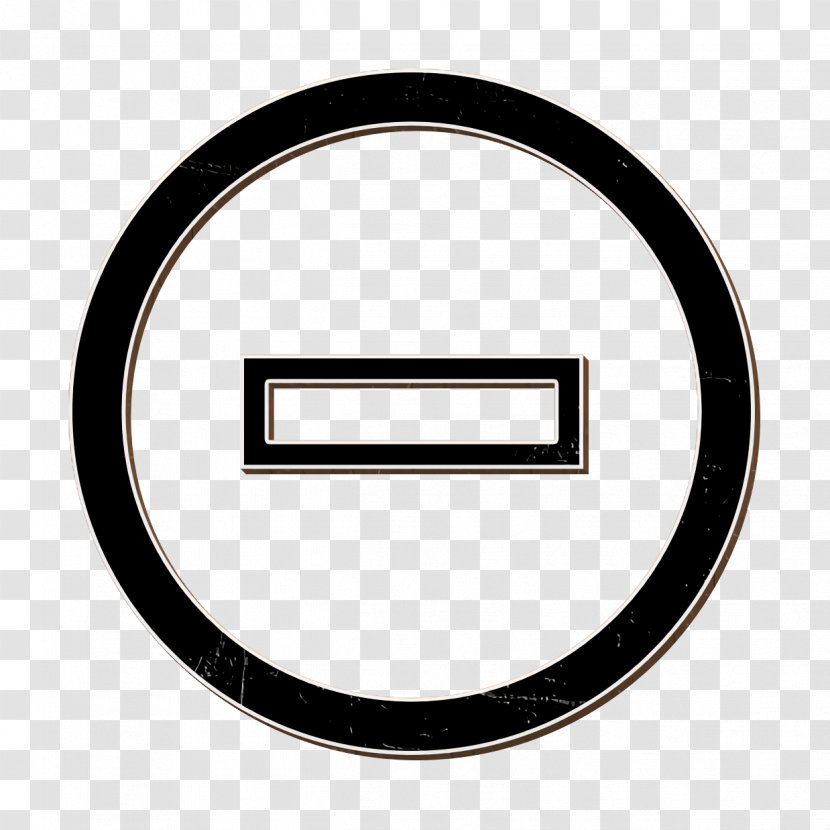 Erase Icon Minus Remove - Oval Logo Transparent PNG