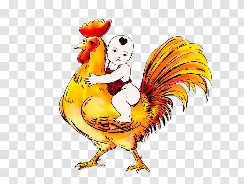 Chicken Meat Google Images Download - Phasianidae - Cartoon Hand-painted Rooster Doll Transparent PNG