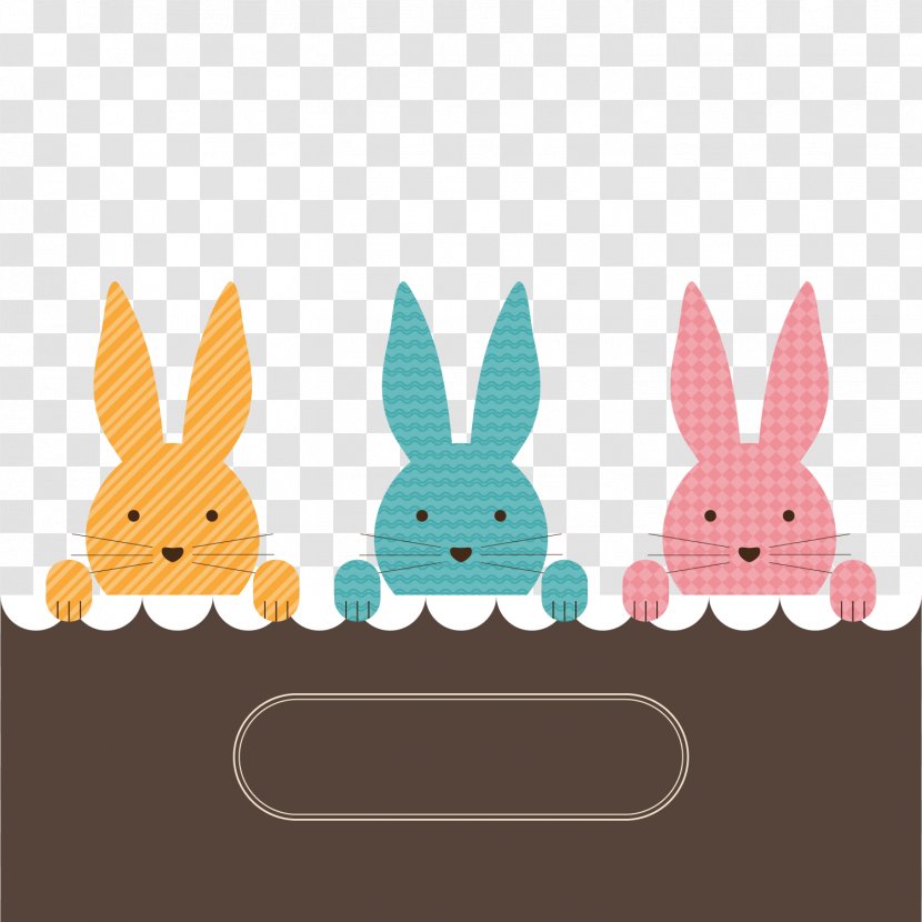 Easter Bunny Happiness Quxedmea Soluxe7xf5es Ambientais 16 April - Rabits And Hares - 3 Pattern Rabbit Greeting Card Vector Transparent PNG