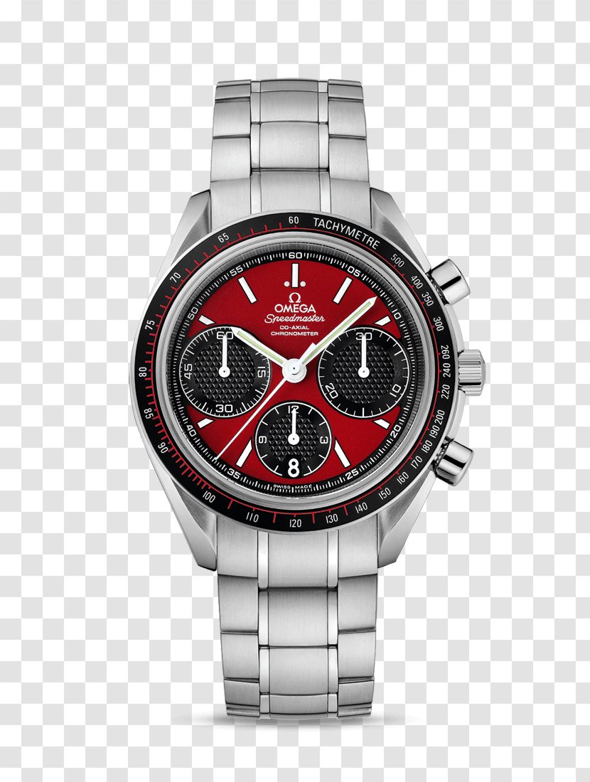 Omega Speedmaster SA Watch Chronograph Coaxial Escapement - Automatic - Watches Red Male Table Transparent PNG