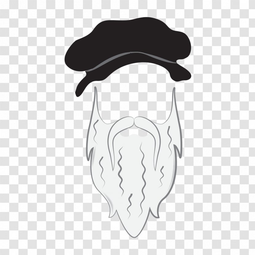 Nose Hat White Jaw Clip Art - Monochrome Photography - Winter Bash Transparent PNG