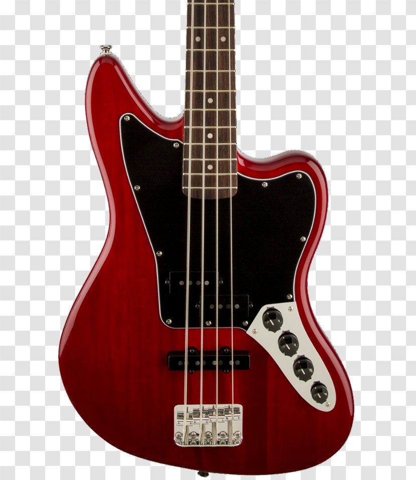 Fender Squier Vintage Modified Jaguar Bass Special SS Guitar - Flower Transparent PNG