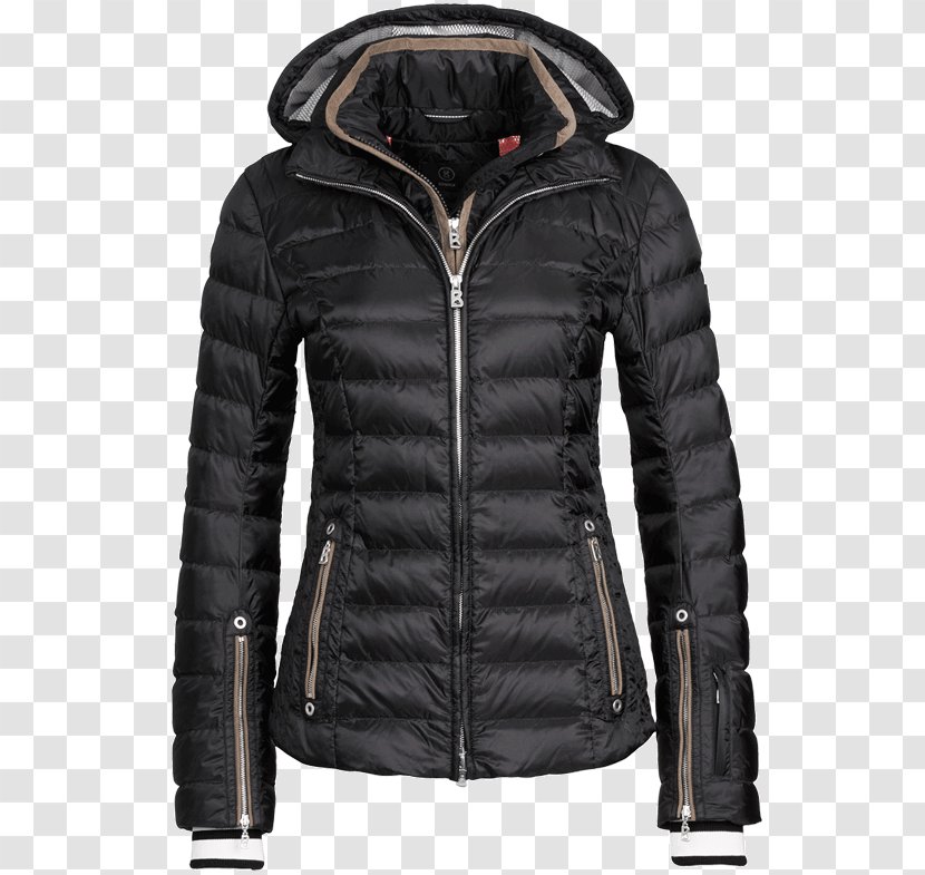 Leather Jacket Zipper Clothing - Black Transparent PNG