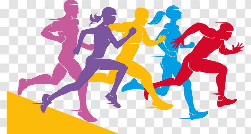Royalty-free Clip Art - Silhouette - Running Group Transparent PNG