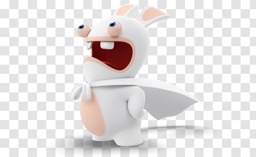 Rabbit Rayman Raving Rabbids Ubisoft Amusement Park Hare - Lapin Cretin Transparent PNG