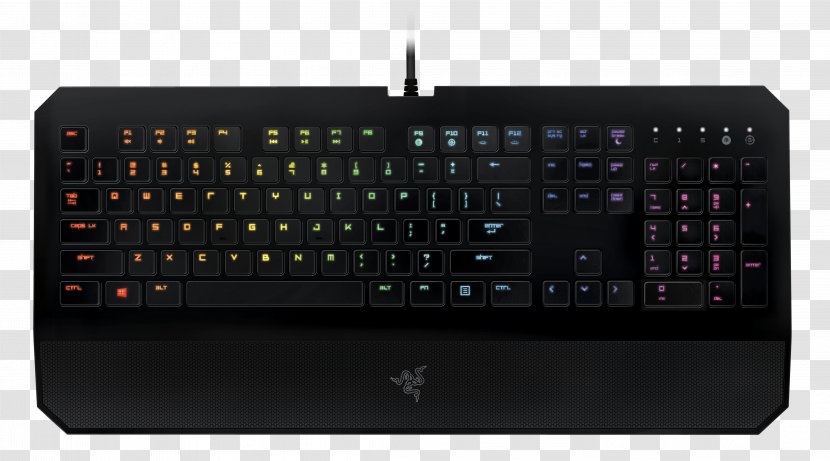 Computer Keyboard Mouse Razer DeathStalker Chroma Gaming Keypad - Hardware Transparent PNG