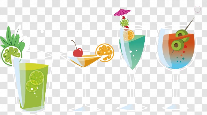 Juice Cocktail Non-alcoholic Drink - Non Alcoholic Beverage - Vector Material Transparent PNG