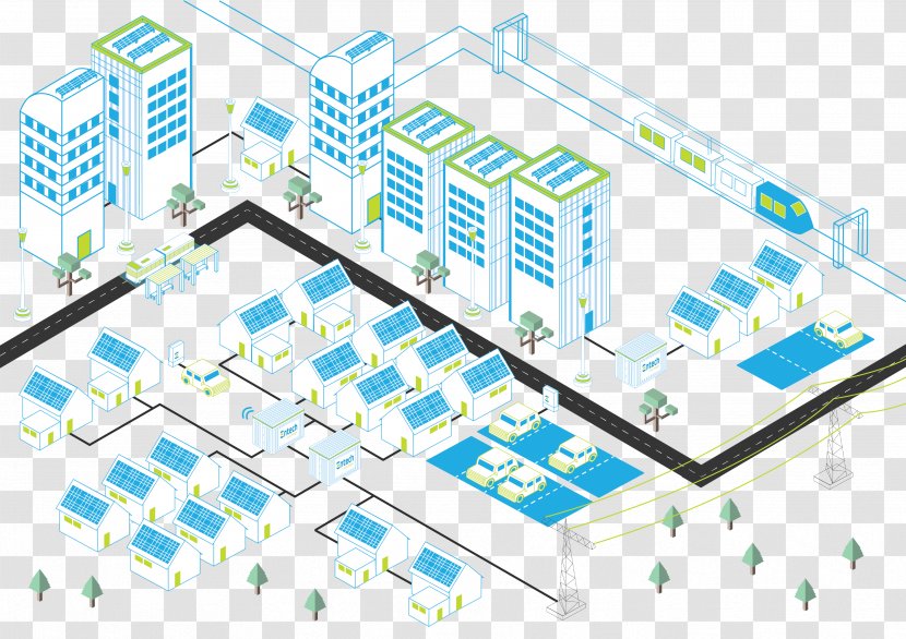Computer Network Engineering Urban Design Transparent PNG