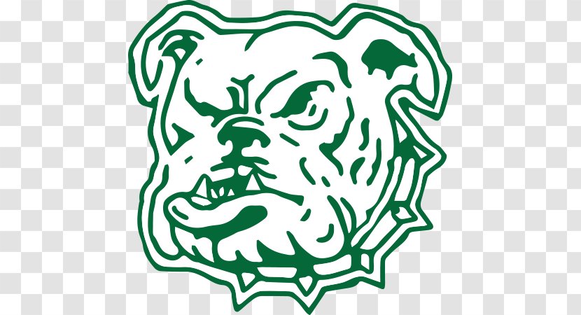 North Dakota School For The Deaf Bulldog South Mascot - Heart - National Primary Transparent PNG
