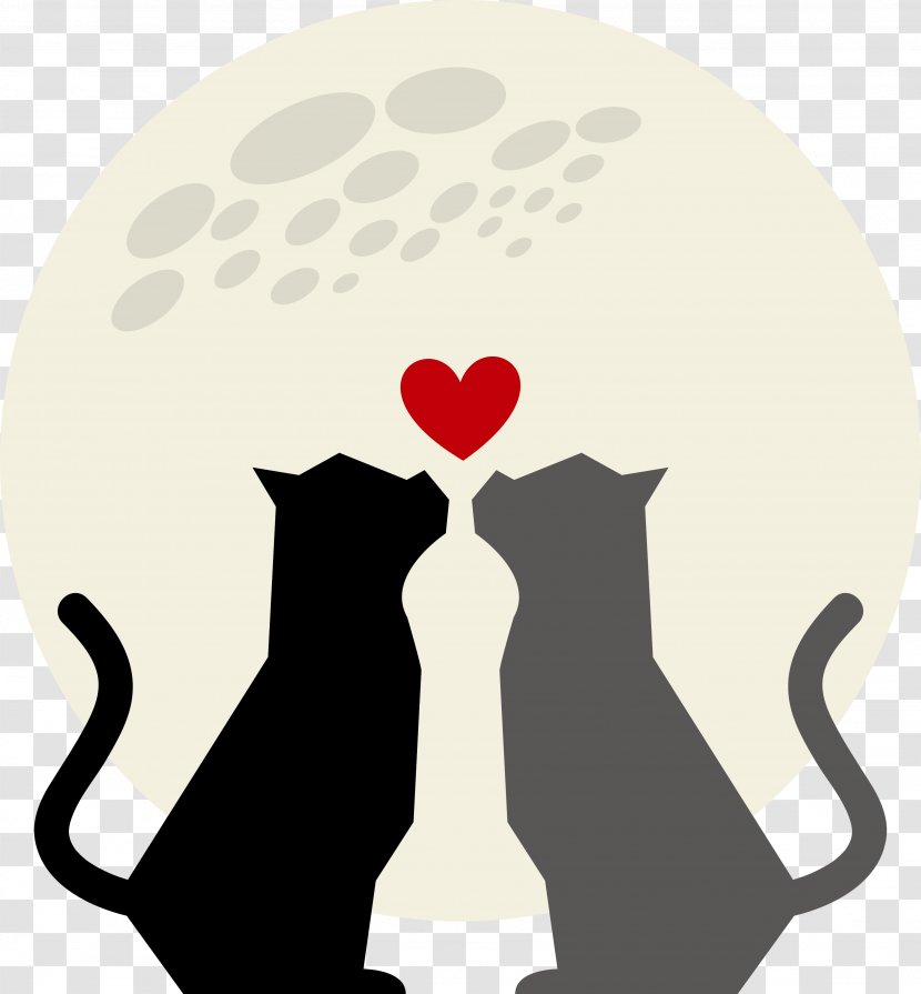 Cat Love Graphic Design - Watercolor - Vector Loving Transparent PNG
