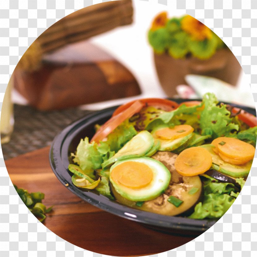 Caesar Salad Vegetarian Cuisine Leaf Vegetable Tableware Recipe - Vegetarianism - Hambúrguer Transparent PNG
