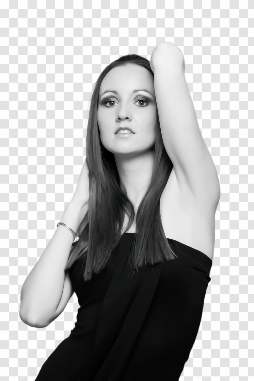 Hair Face White Black Black-and-white - Photo Shoot - Arm Transparent PNG