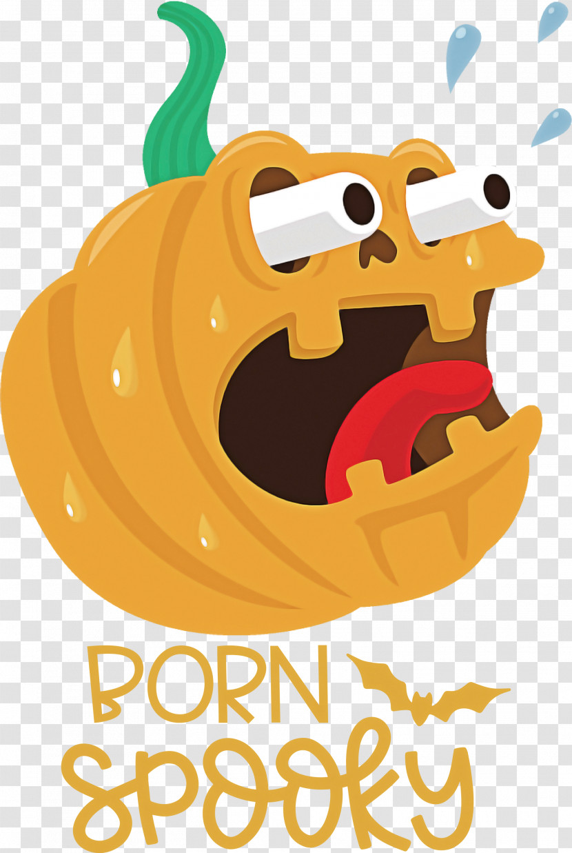 Spooky Pumpkin Halloween Transparent PNG