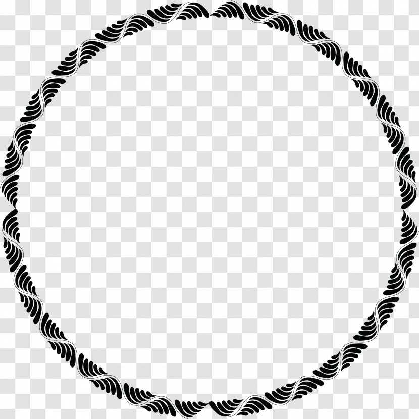 Borders And Frames Clip Art - Monochrome Photography - Circle Border Black Transparent PNG