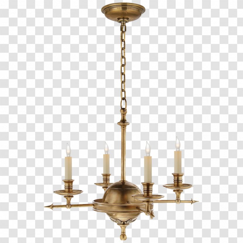 Chandelier Lighting Brass Bronze - Candelabra Transparent PNG