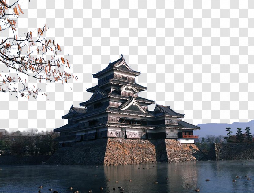 Matsumoto Castle Hotel Morschein Building Japanese Architecture - Reflection - Japan's Classical Style Tower Transparent PNG
