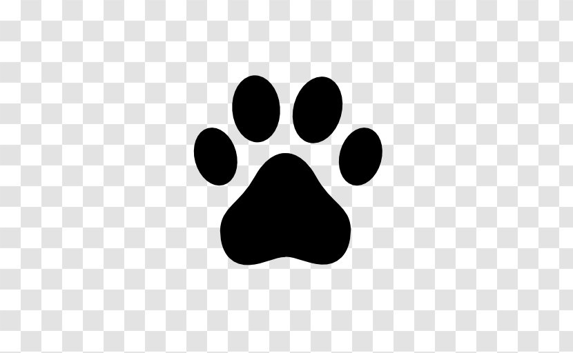 Paw Dog - Black And White Transparent PNG