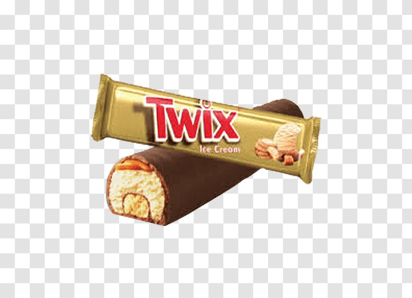 Chocolate Bar Ice Cream Twix Mars - Snack Transparent PNG